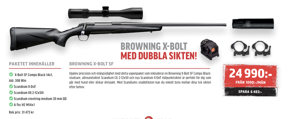Paket 3 Browning X-Bolt