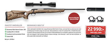 Paket 5 Browning X-Bolt Vänster och Höger