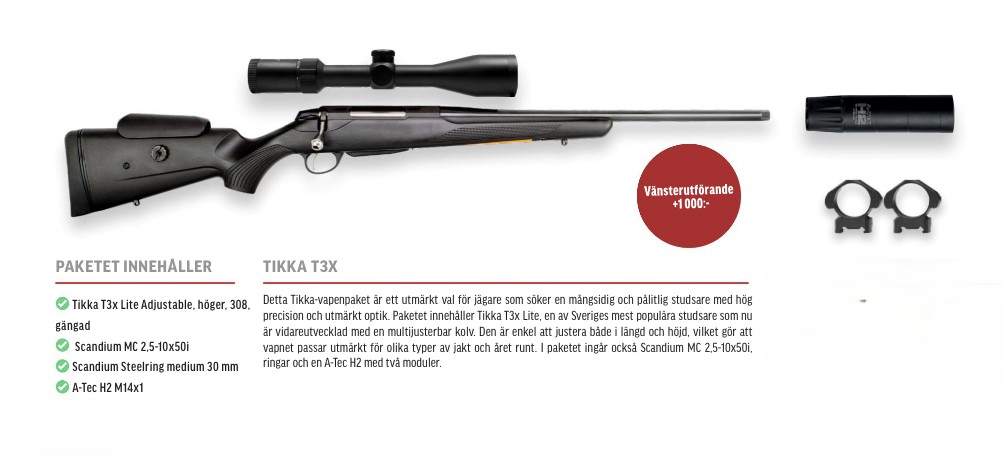 Paket 1 Tikka T3x