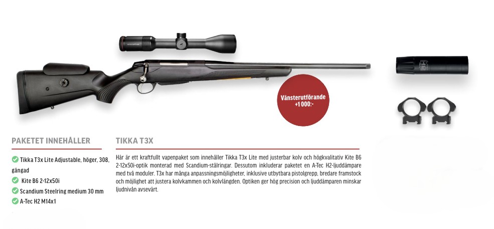 Paket 7 Tikka T3x