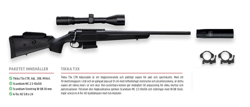 Paket 9 Tikka T3x CTR