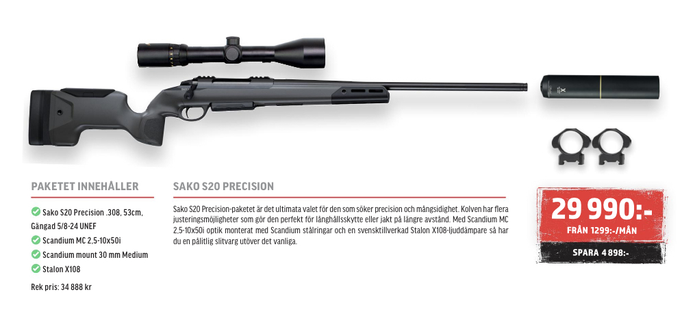 Paket Sako S20 Precision