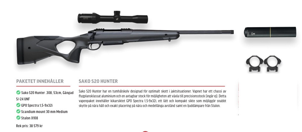 Paket 2 Sako S20 Hunter