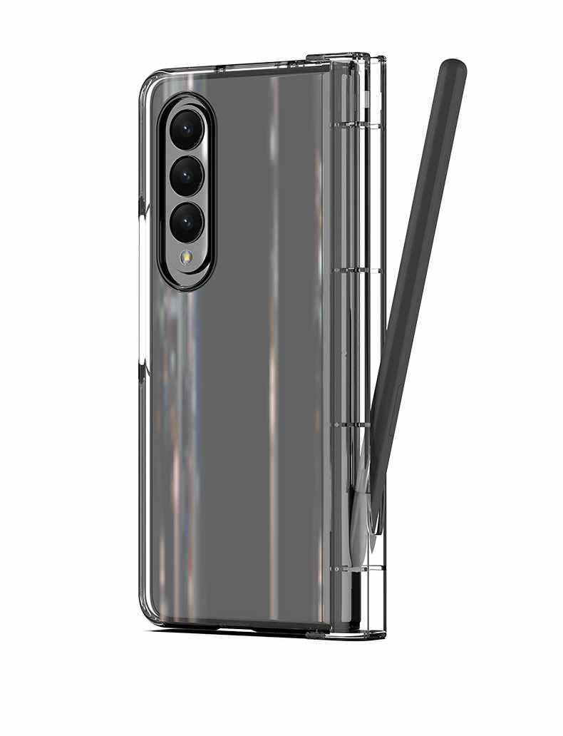 Samsung Galaxy Z Fold 3 - Transparent Skal + Mjukskyddsfilm Tre Delar