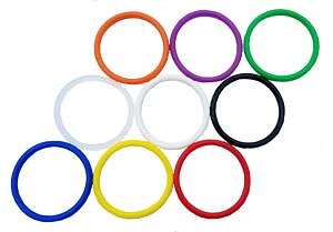 2-1/2" Rubber Ring - Premium Transparent - Perfect Play