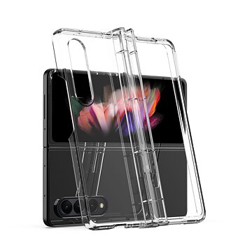 Samsung Galaxy Z Fold 4 - Transparent Case + Soft Protective Film Three Parts