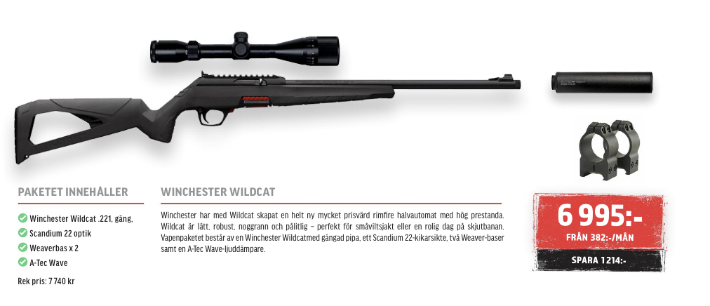 Paket Winchester Wildcat .22LR