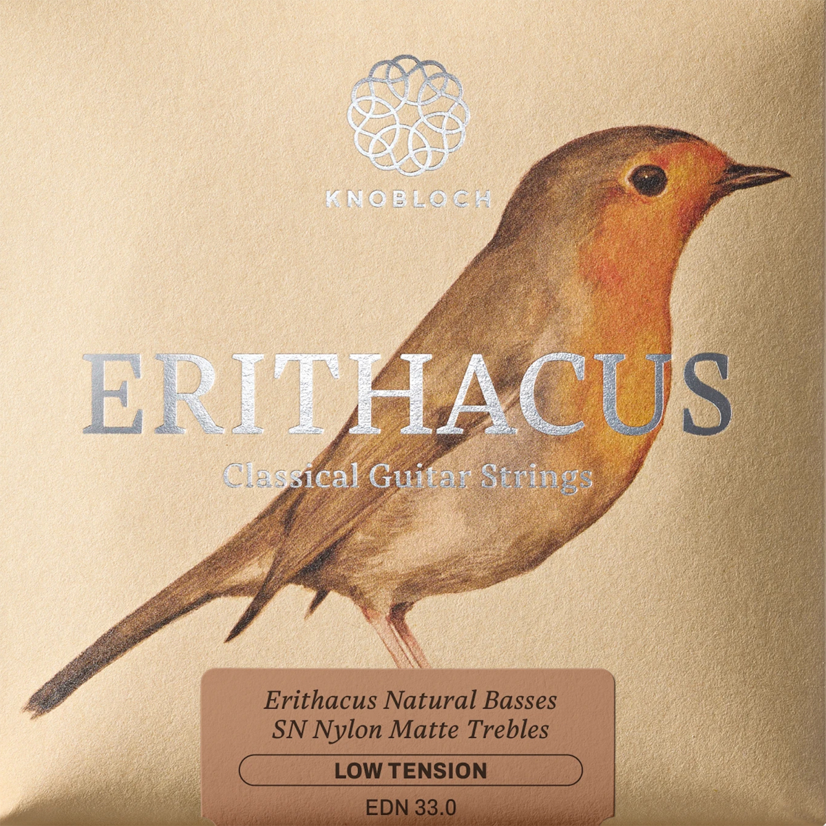 Knobloch Strings EDN33 SN Nylon ERITHACUS Double Silver (Low Tension)