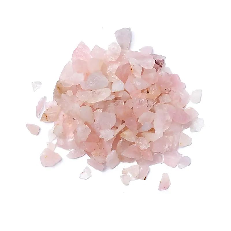 Rose quartz chips