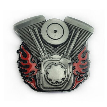 V-Tvin Flames Motor Biker Buckles. (8x7cm)
