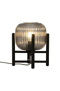 VINDA bordlampa liten, svart/rök - Aneta Lighting