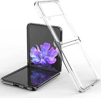 Samsung Galaxy Z Flip 4 - Soft Transparent Case + Soft Protective Film Four Parts