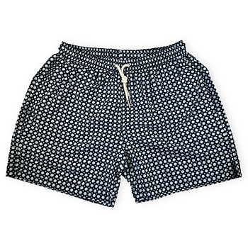 Portia - Floral Swims Shorts - Blue