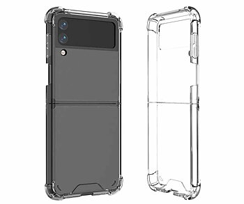 Samsung Galaxy Z Flip 4 - Transparent Case + Soft Protective Film Four Parts