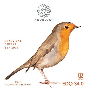 Knobloch Strings EDQ34 QZ Nylon ERITHACUS Double Silver (Medium - High Tension)