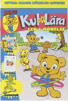 Bamse Kul att Lära nr 3 2023, Lek & Rörelse, Bamse rörelse affisch!