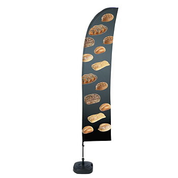 Beach Flagga Budget 430 cm Komplett set "Bröd"