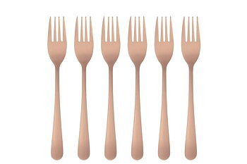 Dessertgaffel, Roséguld 6-pack