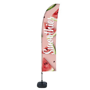 Beach Flagga Budget 430 cm Komplett set "Smoothies" Watermelon