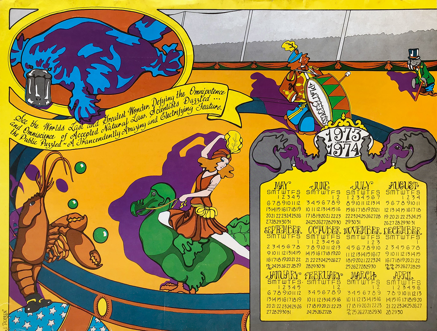 KALENDER MAJ 1973–APRIL 1974