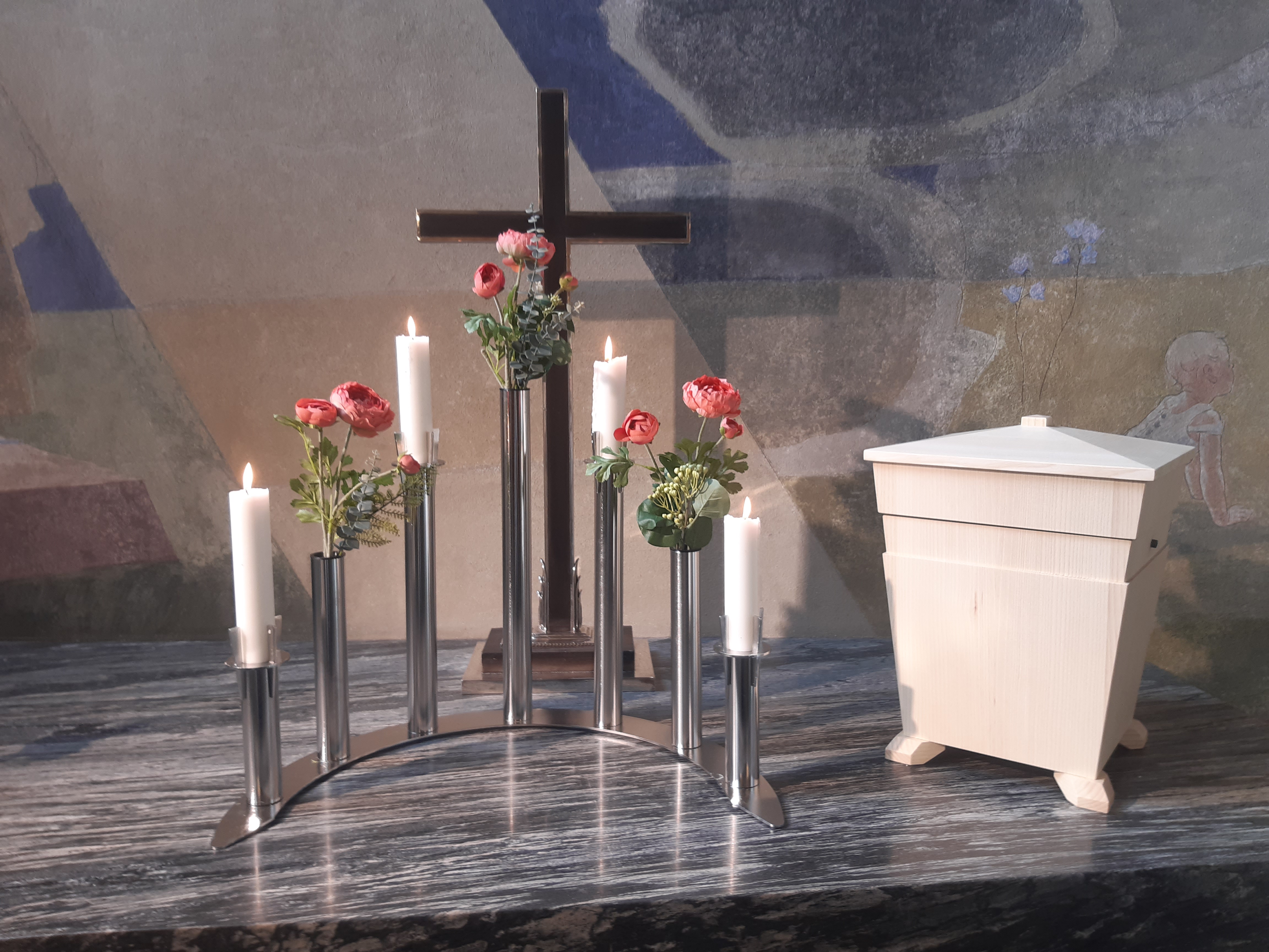 Församlingsurna i ask (ljus) Olstorp - 7