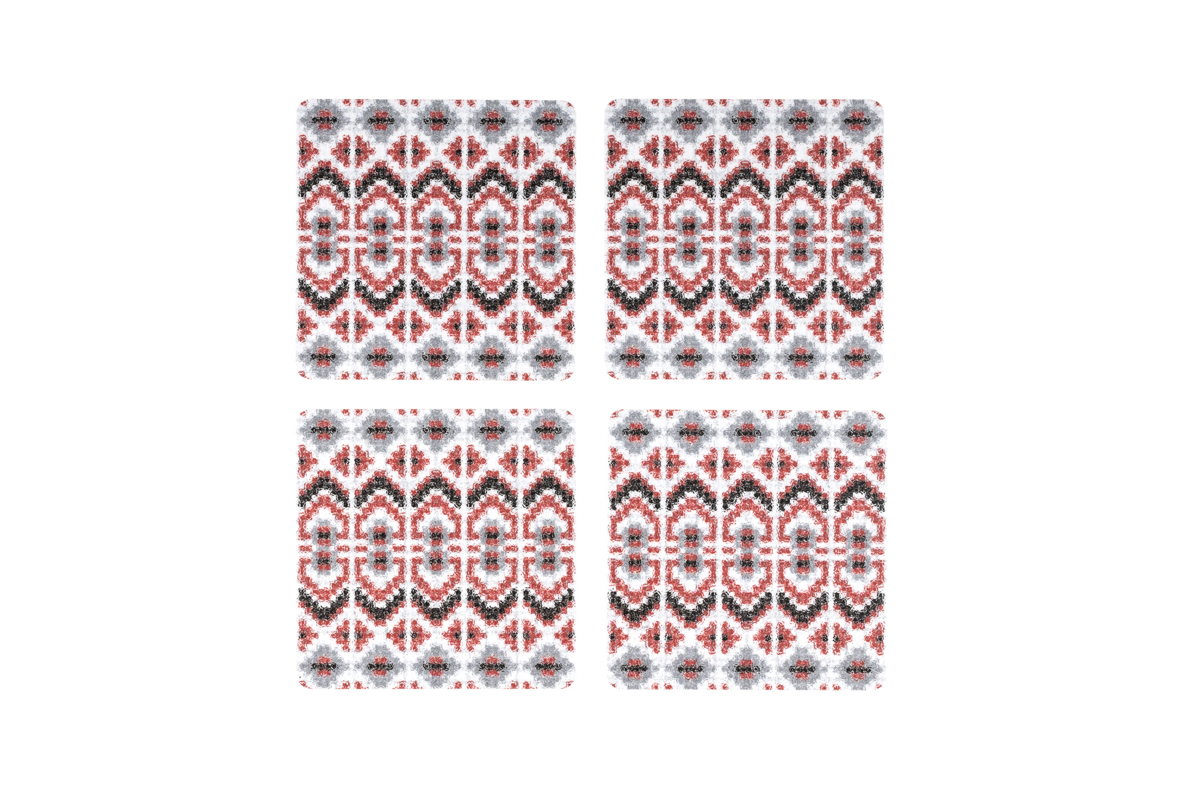Untersetzer, Dalarna Röd Kurbits ,4pack - 2