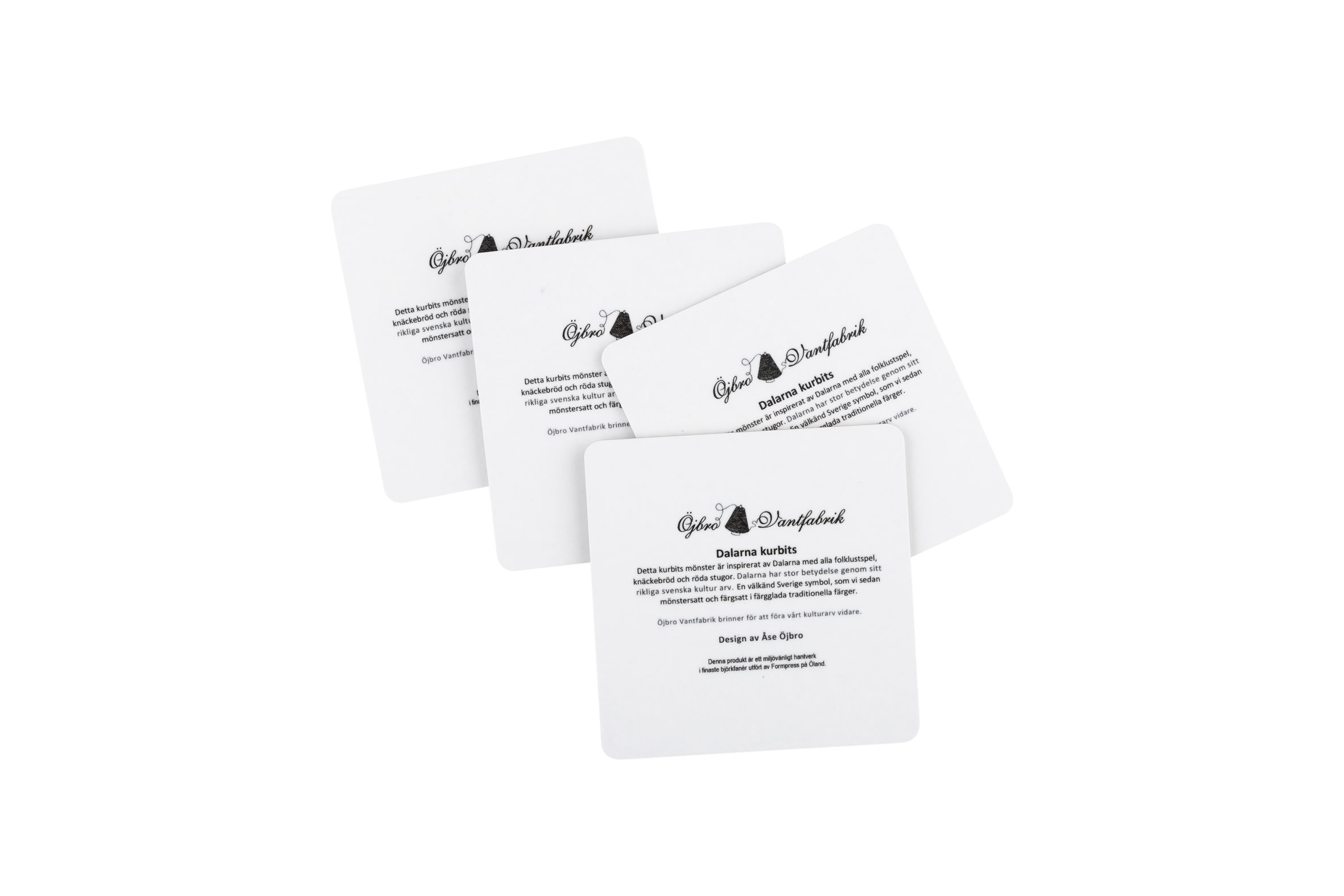 Untersetzer, Dalarna Röd Kurbits ,4pack - 3