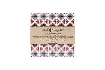 Sous-verres, Dalarna Röd Kurbits, 4 paquets