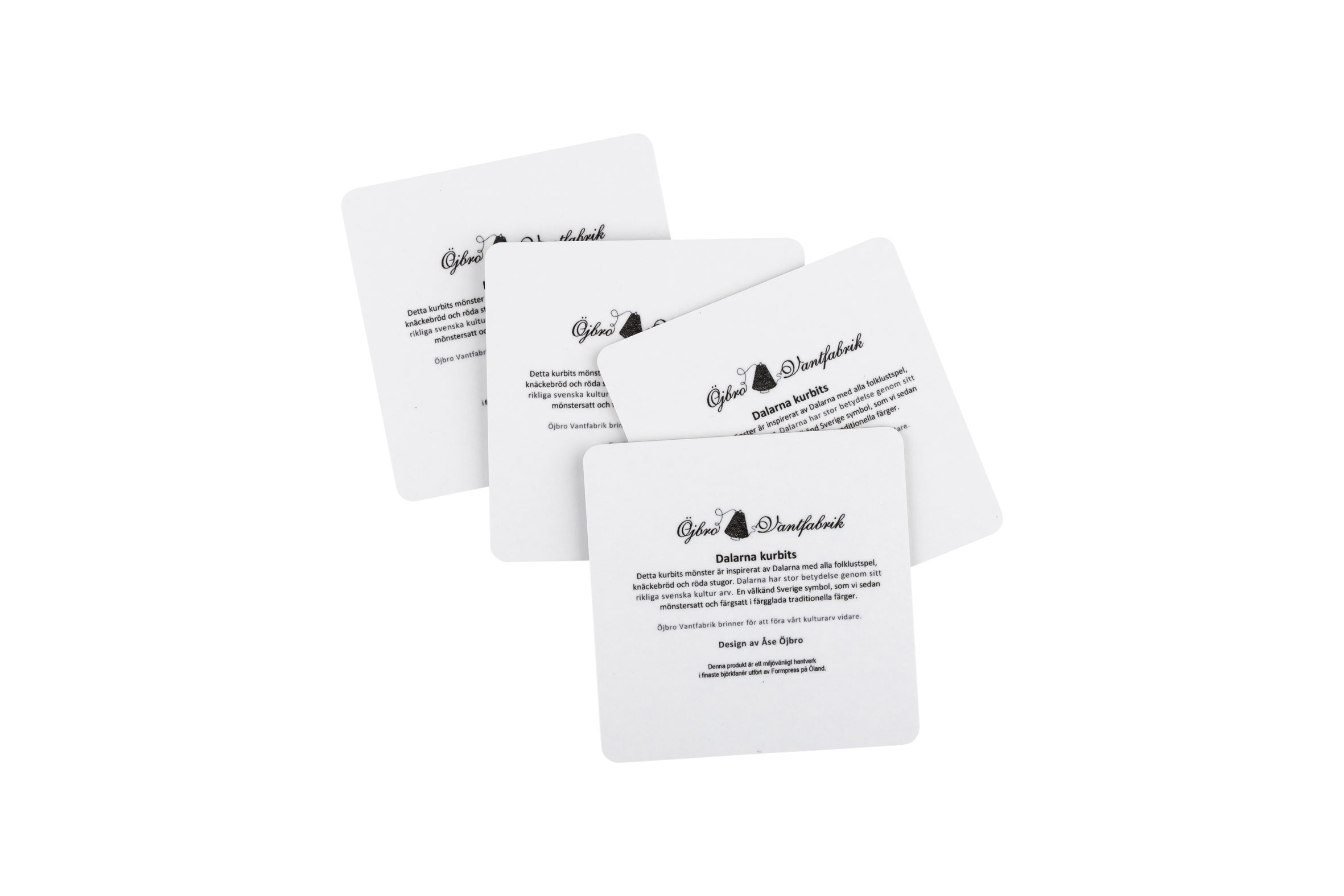 Dalarna Blå Kurbits, Untersetzer, 4pack - 3