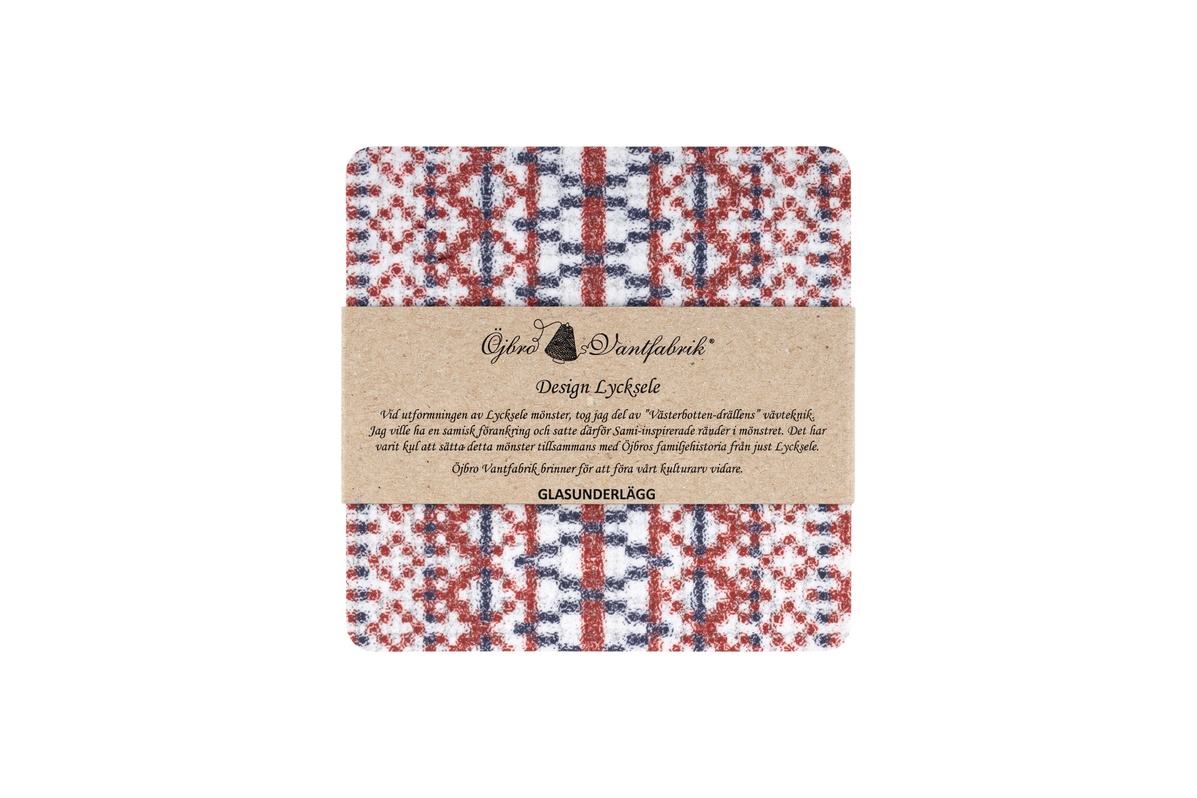 Glasunderlägg, Lycksele, 4pack