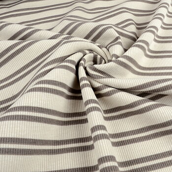 LINES RIBBED - TAUPE