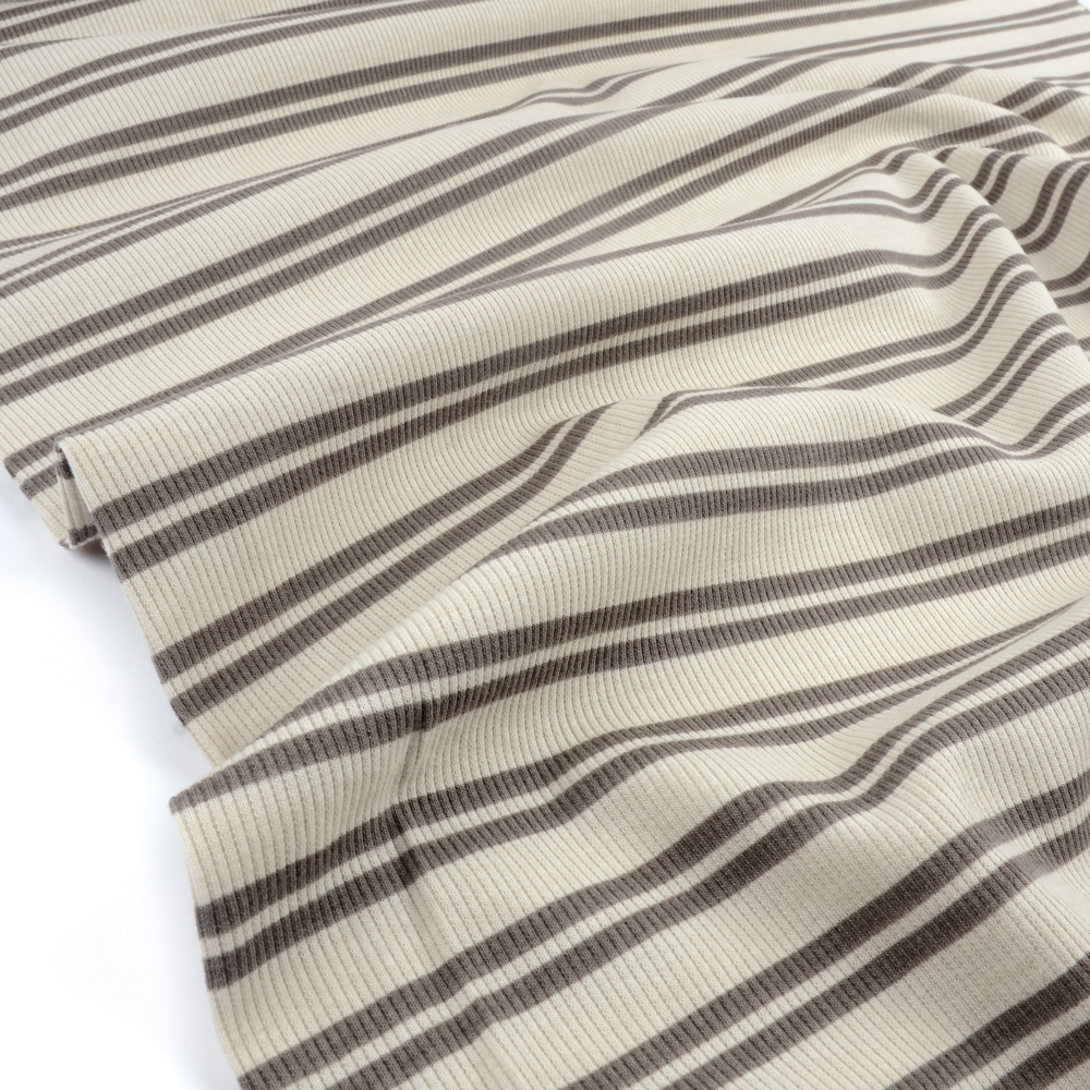 LINES RIBBED - TAUPE