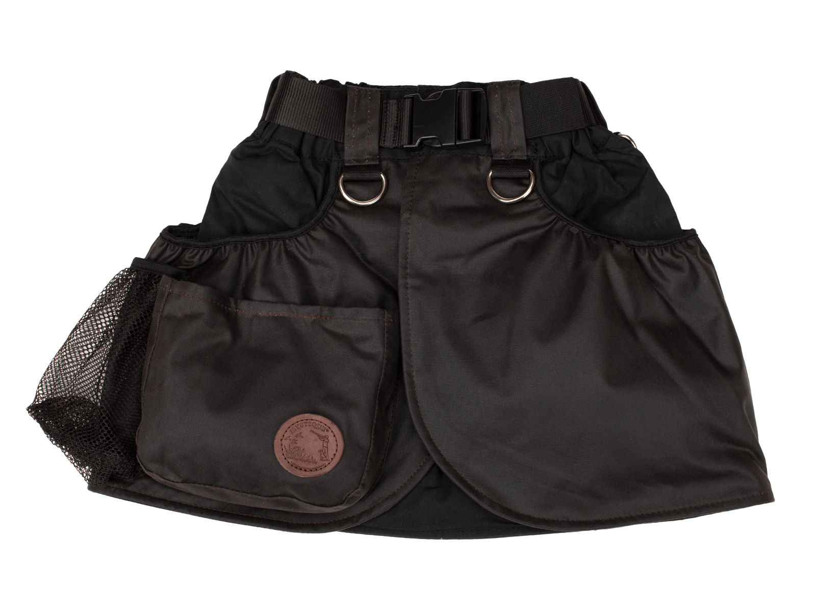 Mystique® Träningsbälte/Kjol, mörkbrun vaxad bomull. Unisex