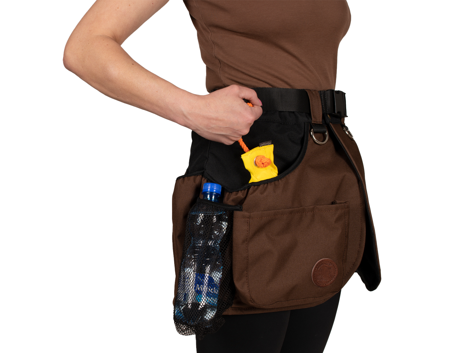 Mystique® Träningsbälte/Kjol, mörkbrun vaxad bomull. Unisex - 8