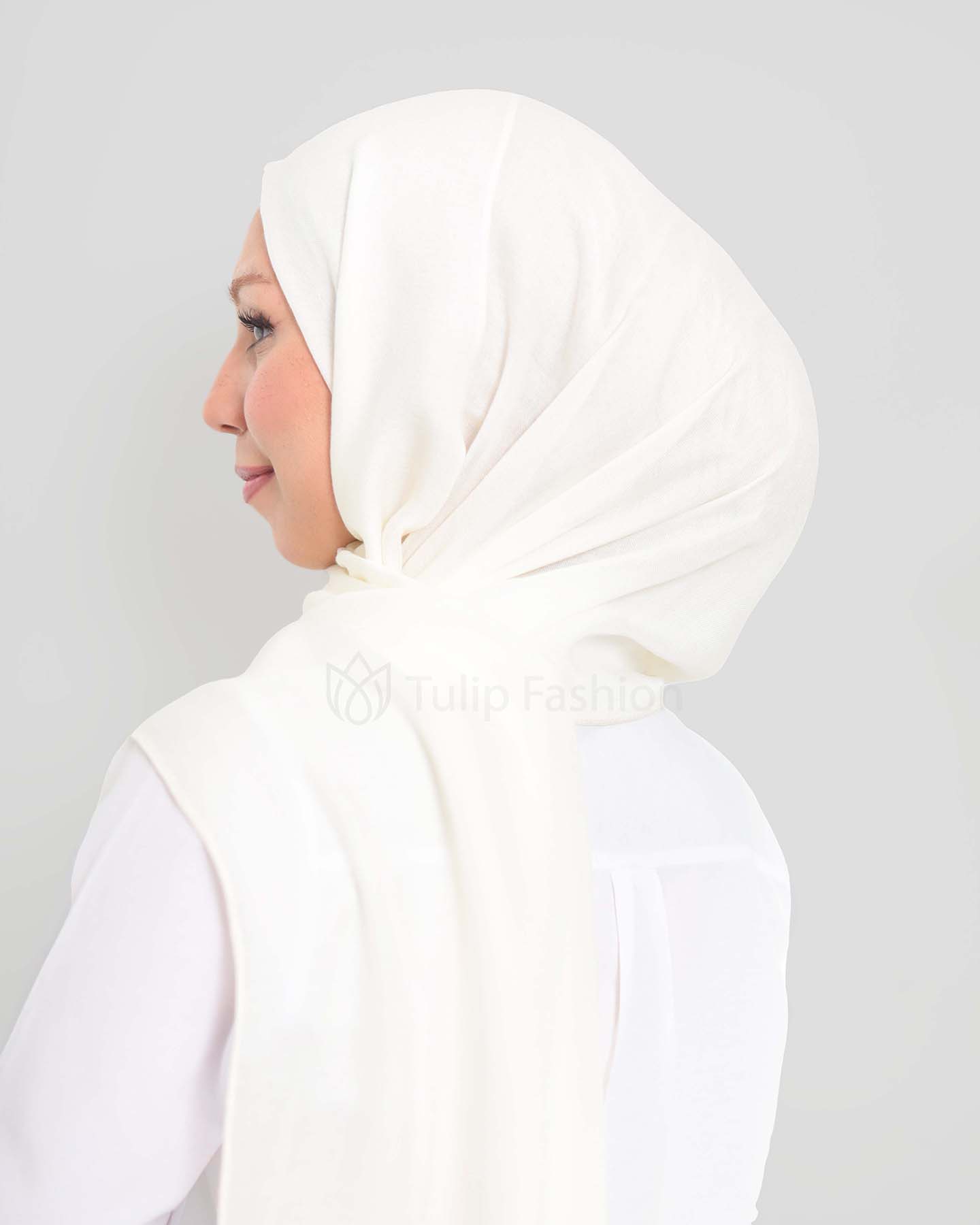 Hijab - Modal - Off-White - 3