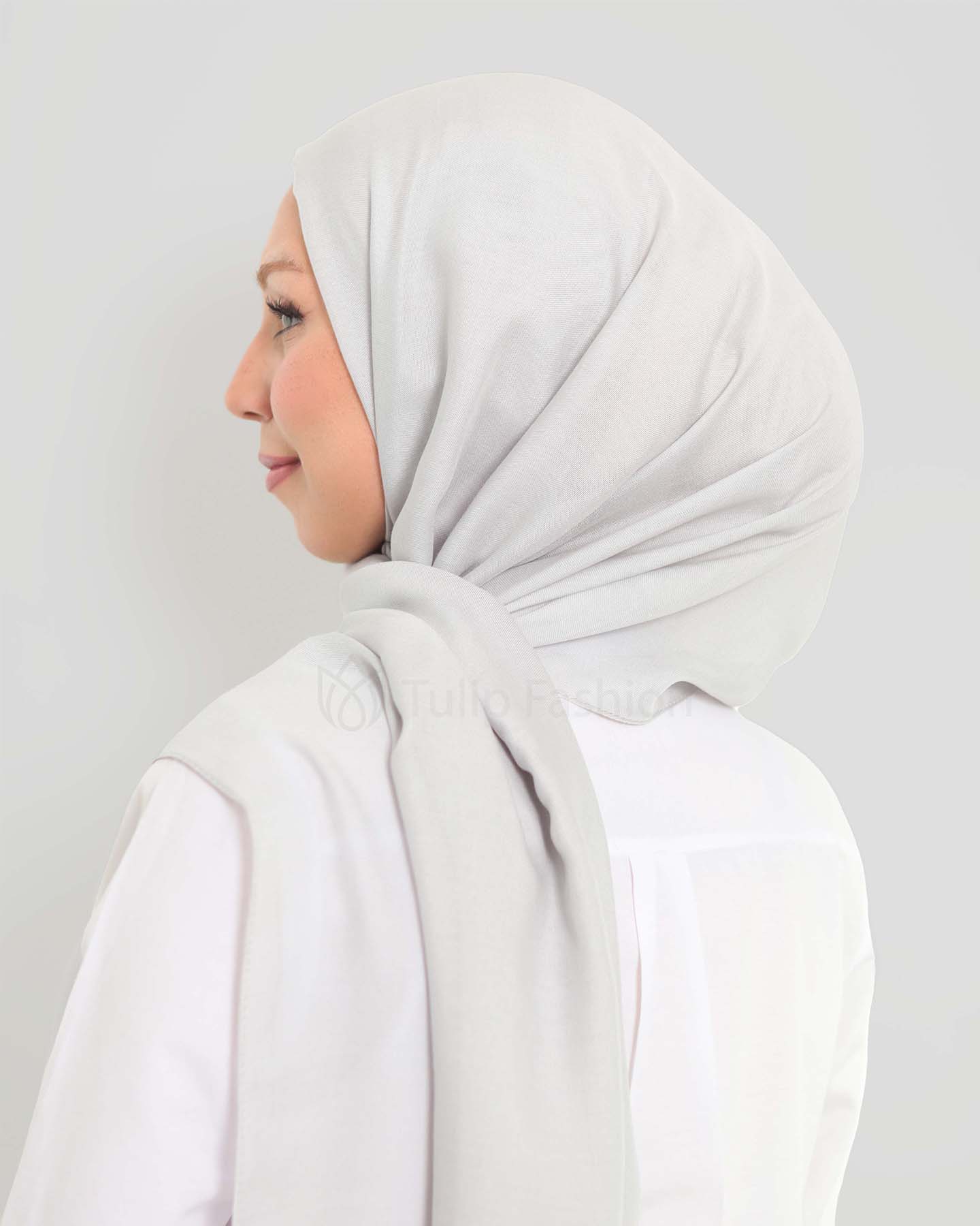 Hijab - Modal - Light Gray - 3