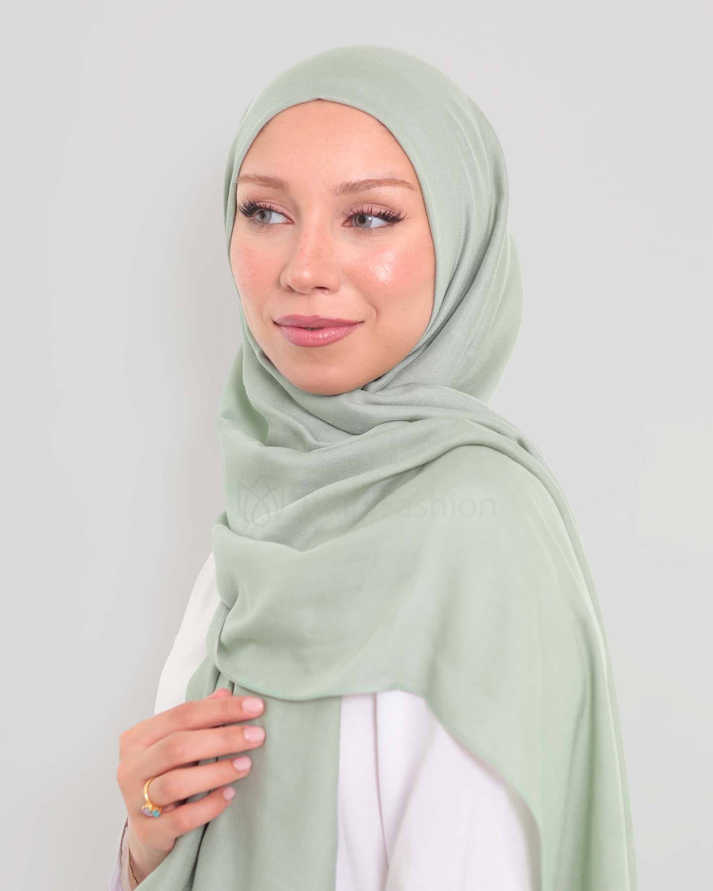 Hijab - Modal - Pistachio Green - 2