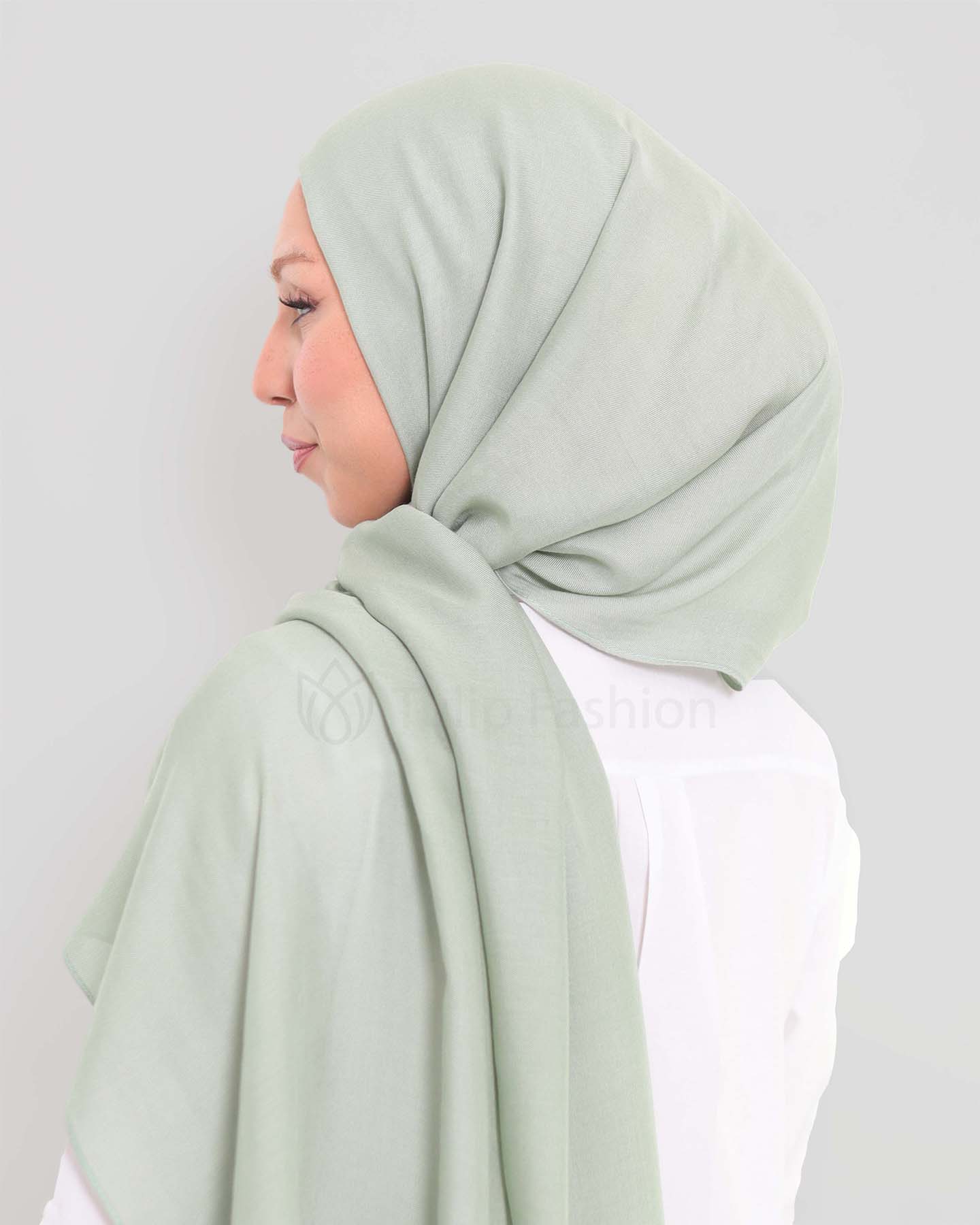 Hijab - Modal - Pistachio Green - 3
