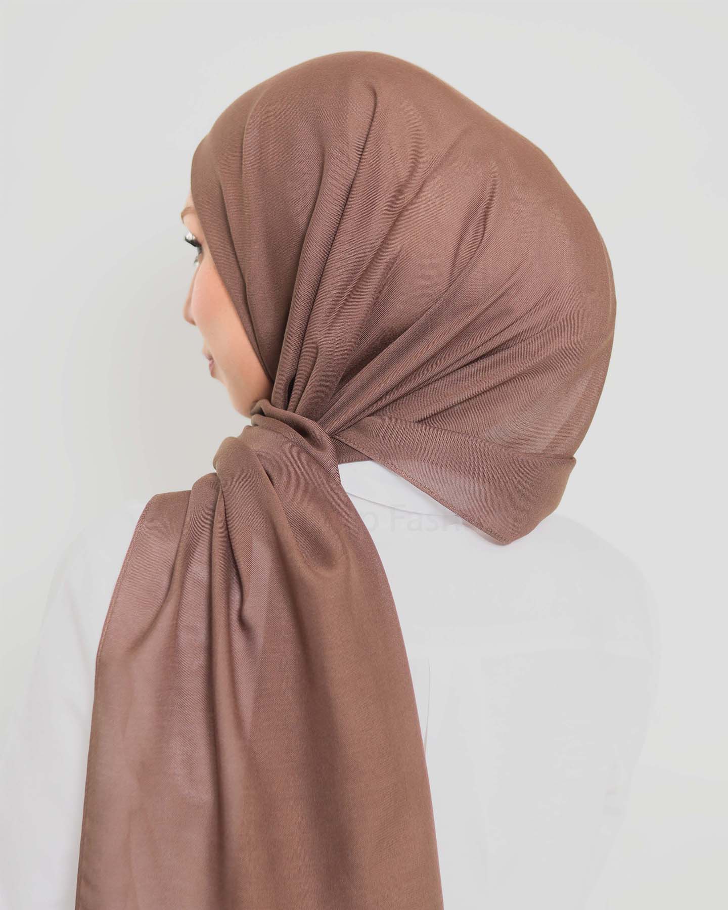 Hijab - Modal - Dark Brown - 3