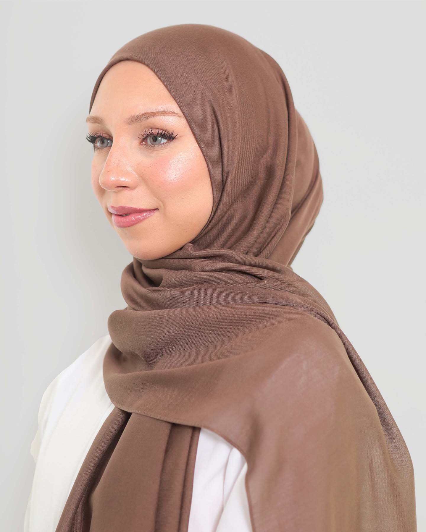 Hijab - Modal - Dark Brown - 2
