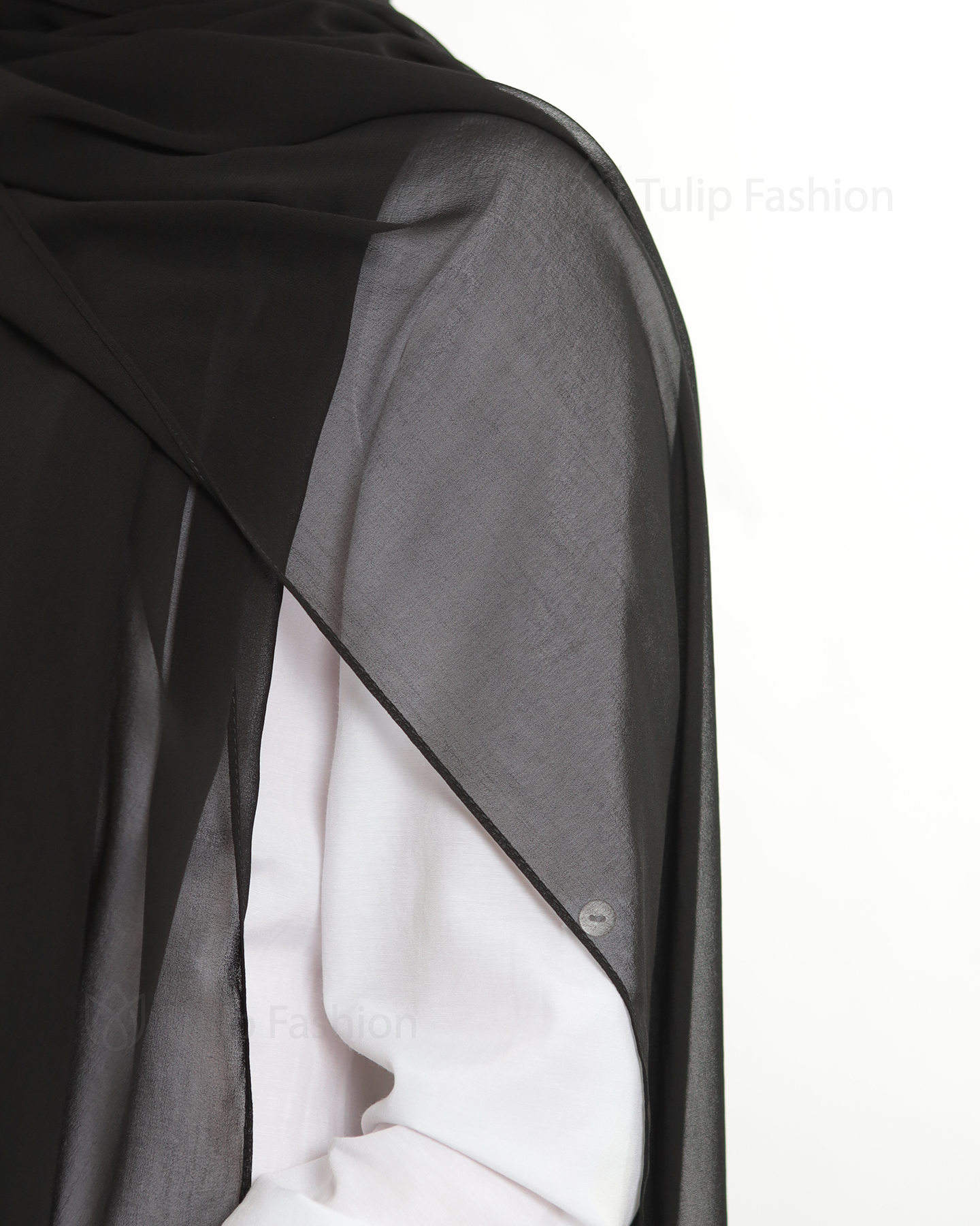 Hijab - The Daily Chiffon - Black - 4