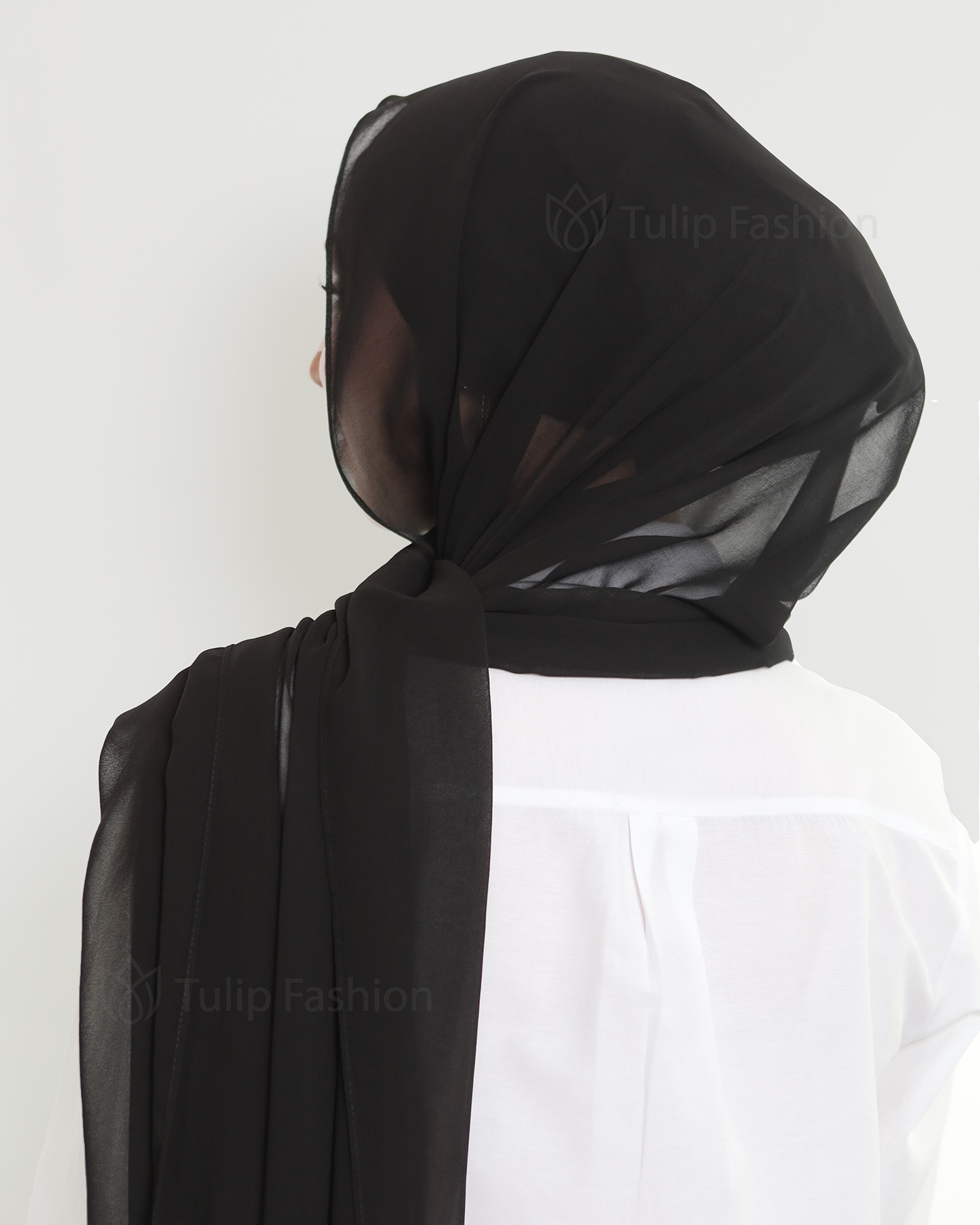 Hijab - The Daily Chiffon - Black - 3
