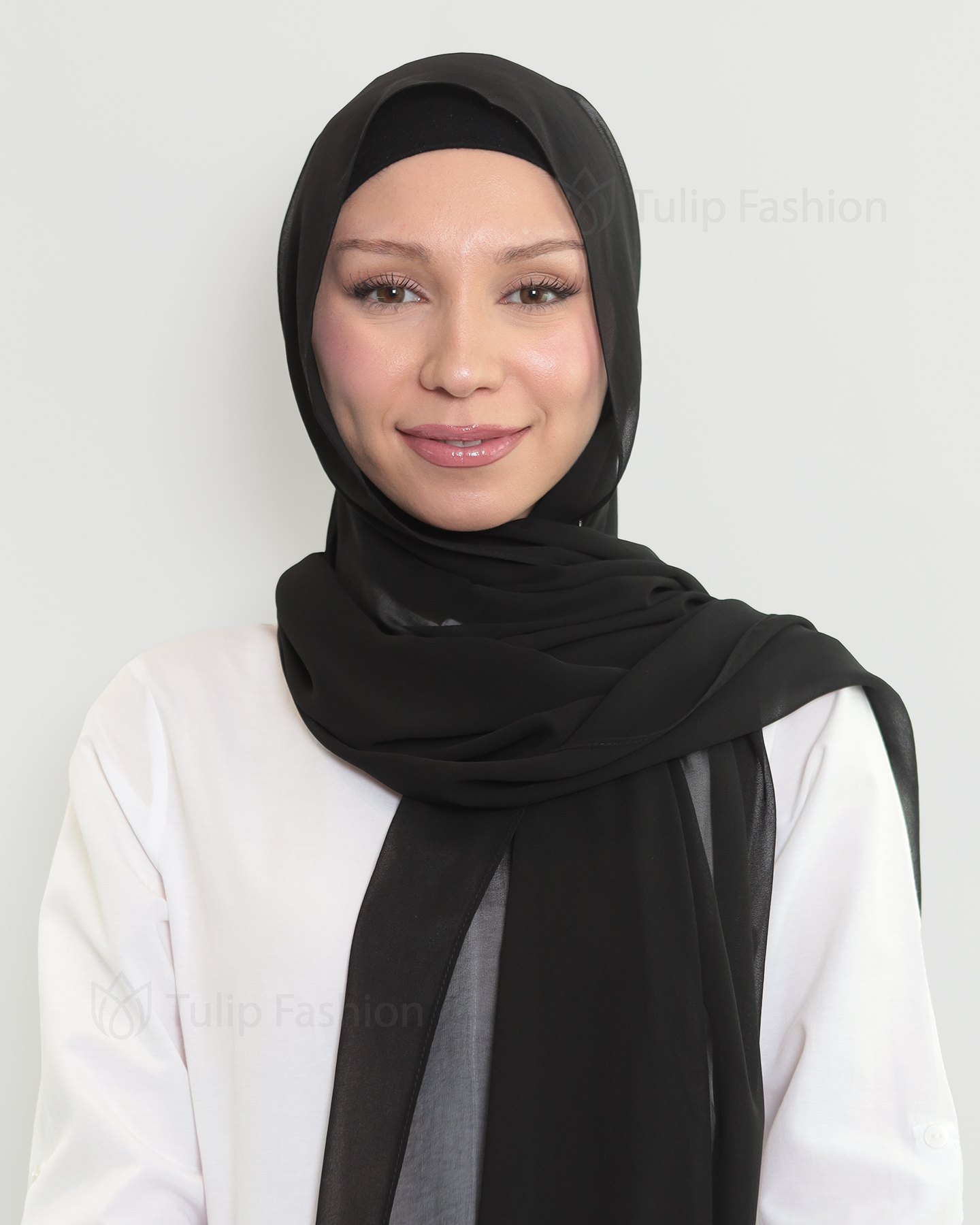 Hijab - The Daily Chiffon - Black - 2