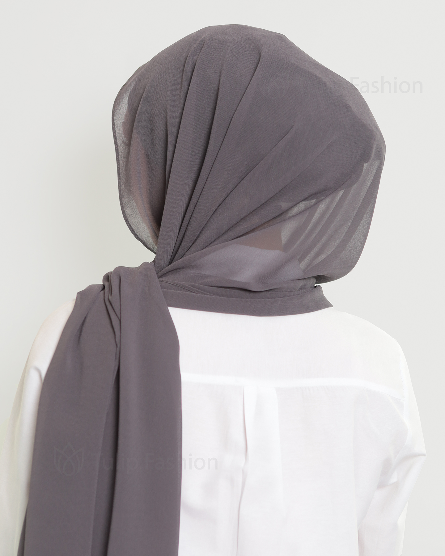 Hijab - The Daily Chiffon - Dark Gray - 3