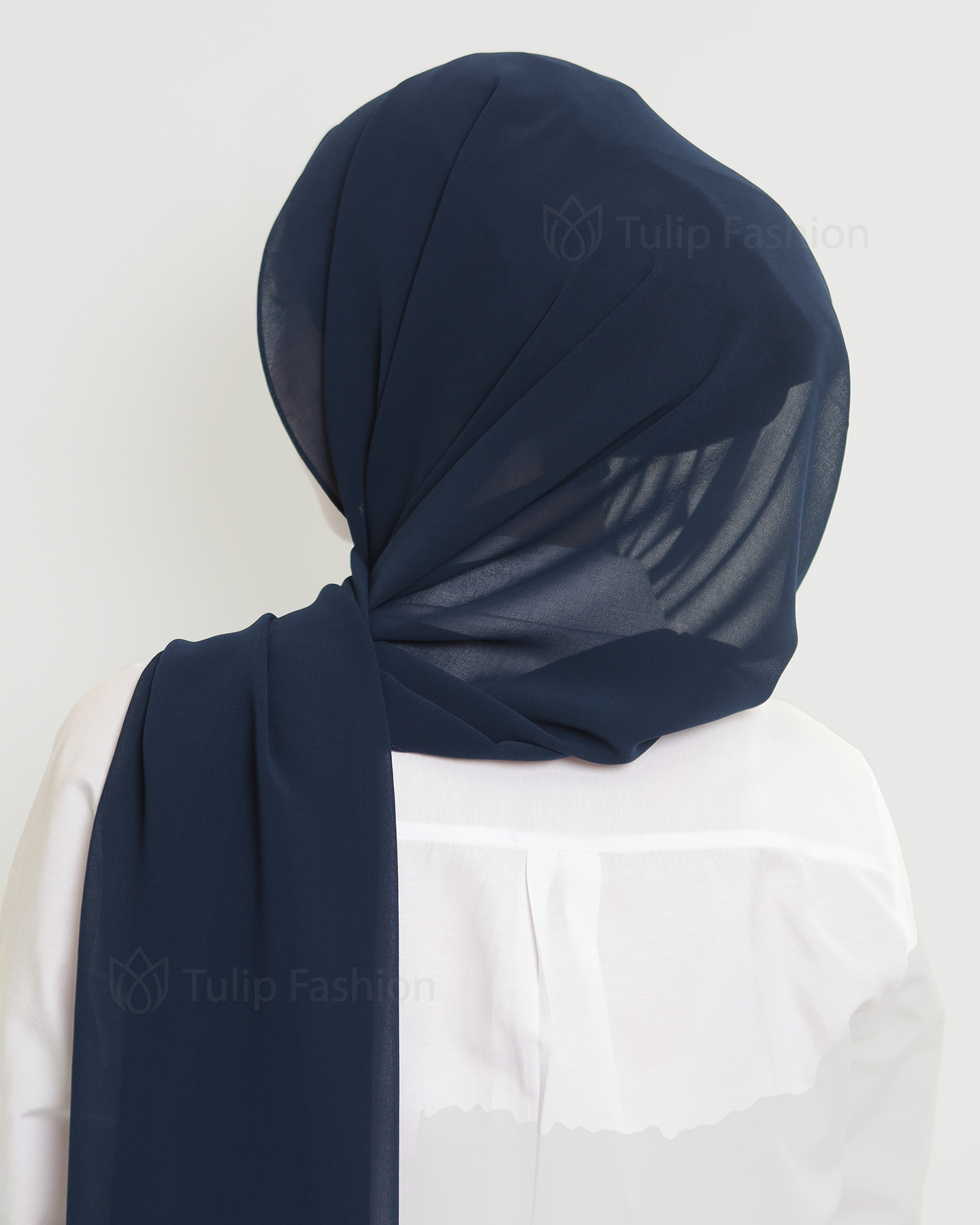 Hijab - The Daily Chiffon - Midnight Blue - 3