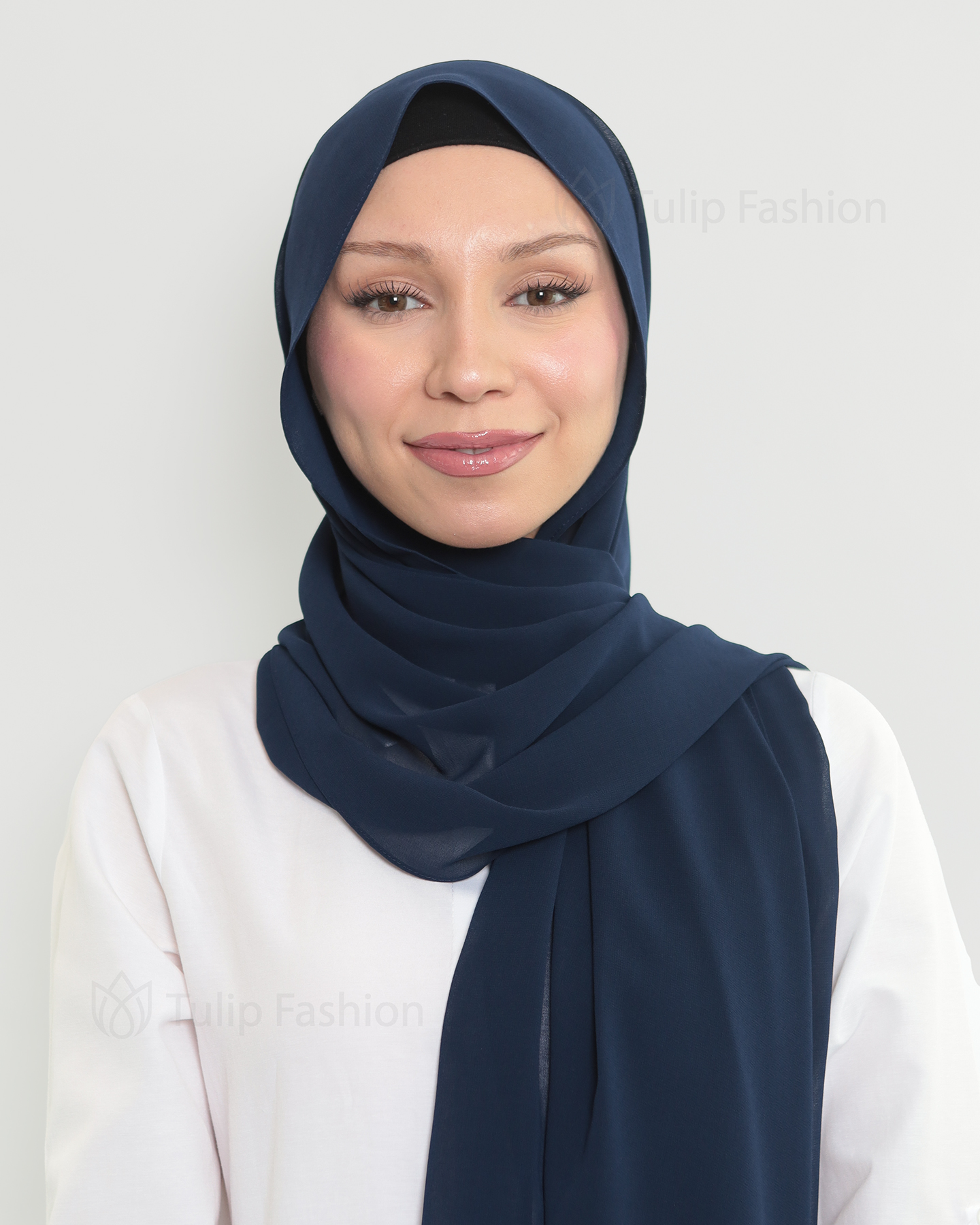 Hijab - The Daily Chiffon - Midnight Blue - 2