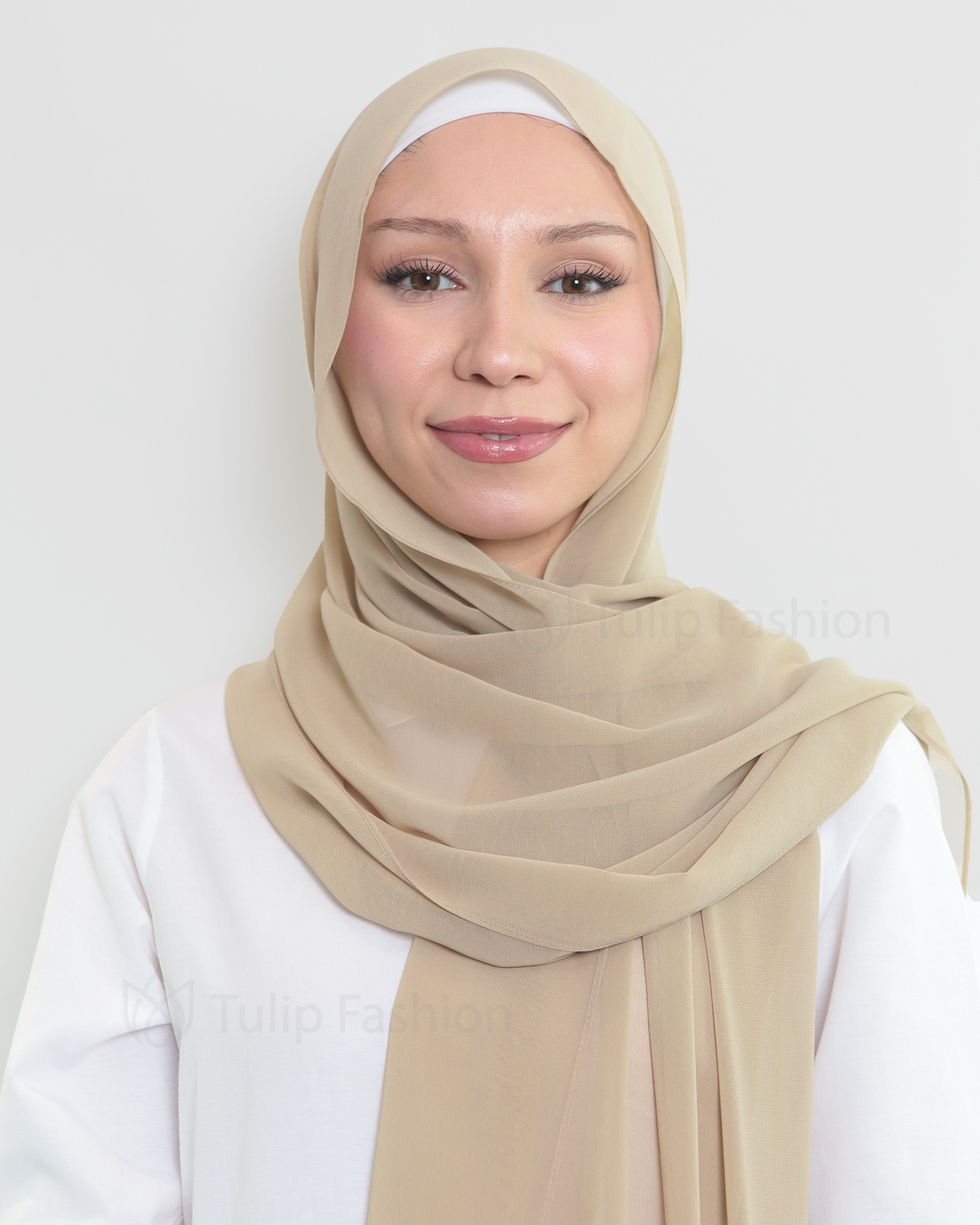 Hijab - The Daily Chiffon - Nude Beige - 2