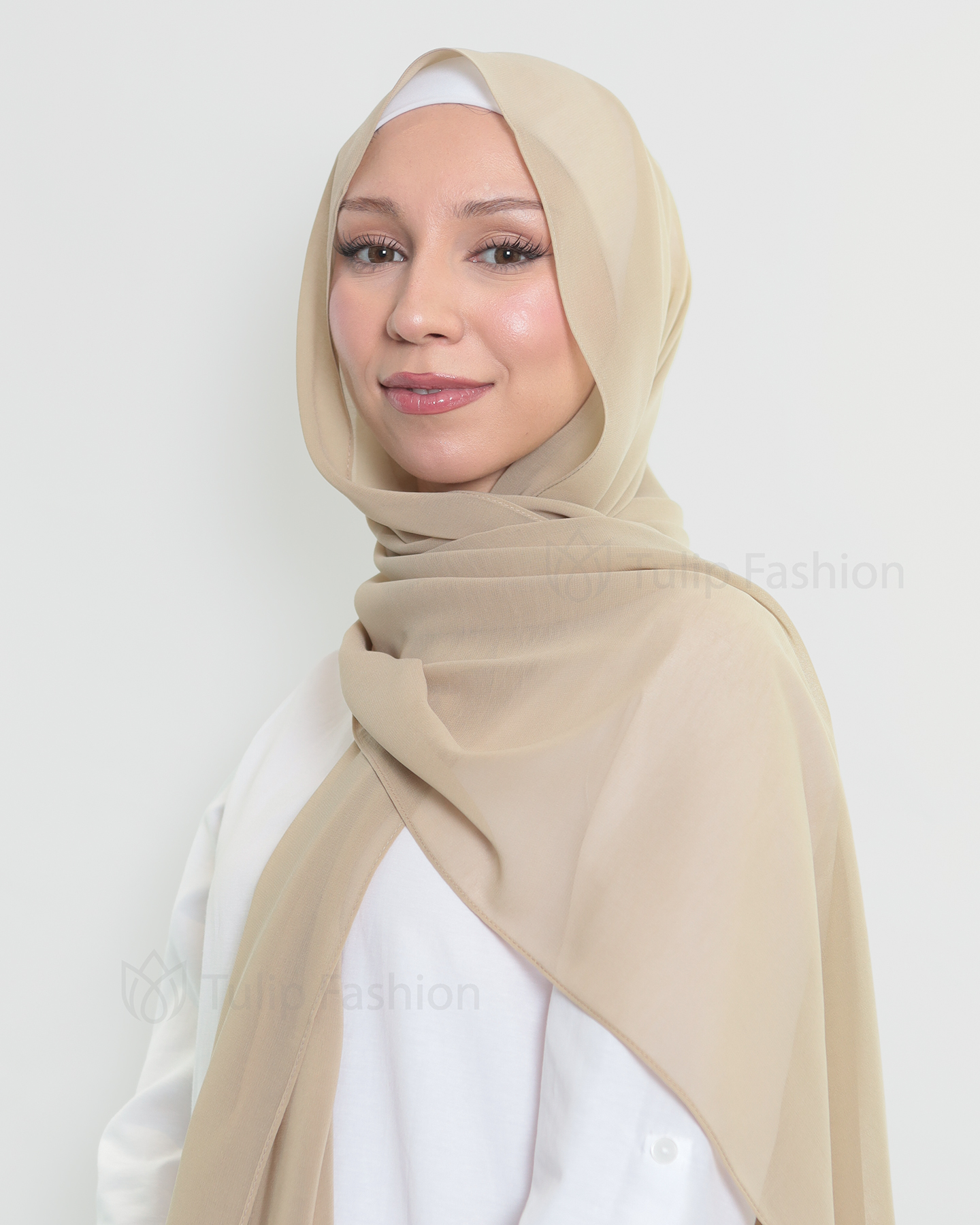 Hijab - The Daily Chiffon - Nude Beige