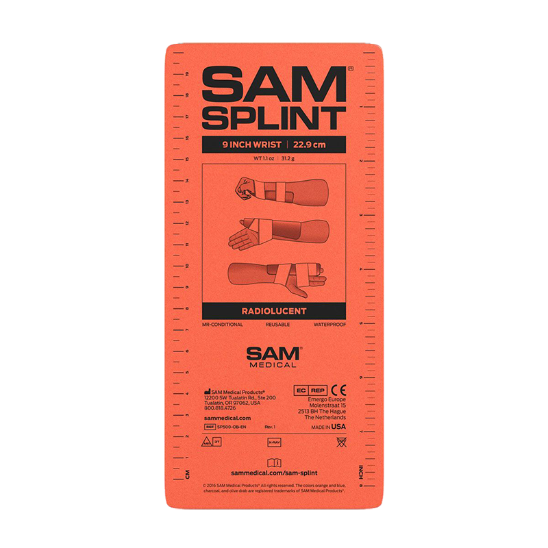 SAM SPLINT 9", ORANGE/BLÅ