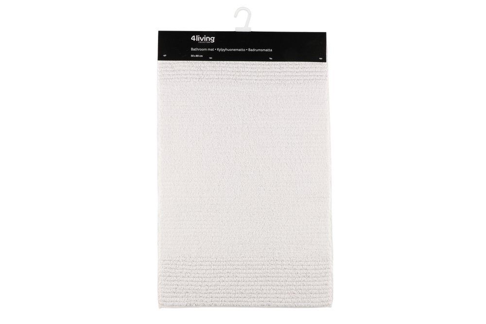 Badrumsmatta Meridian vit 50x80 cm - 2
